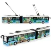 A cartoon dual-saving electric vehicle model with sound, light and rebound force that can open the door details Picture
